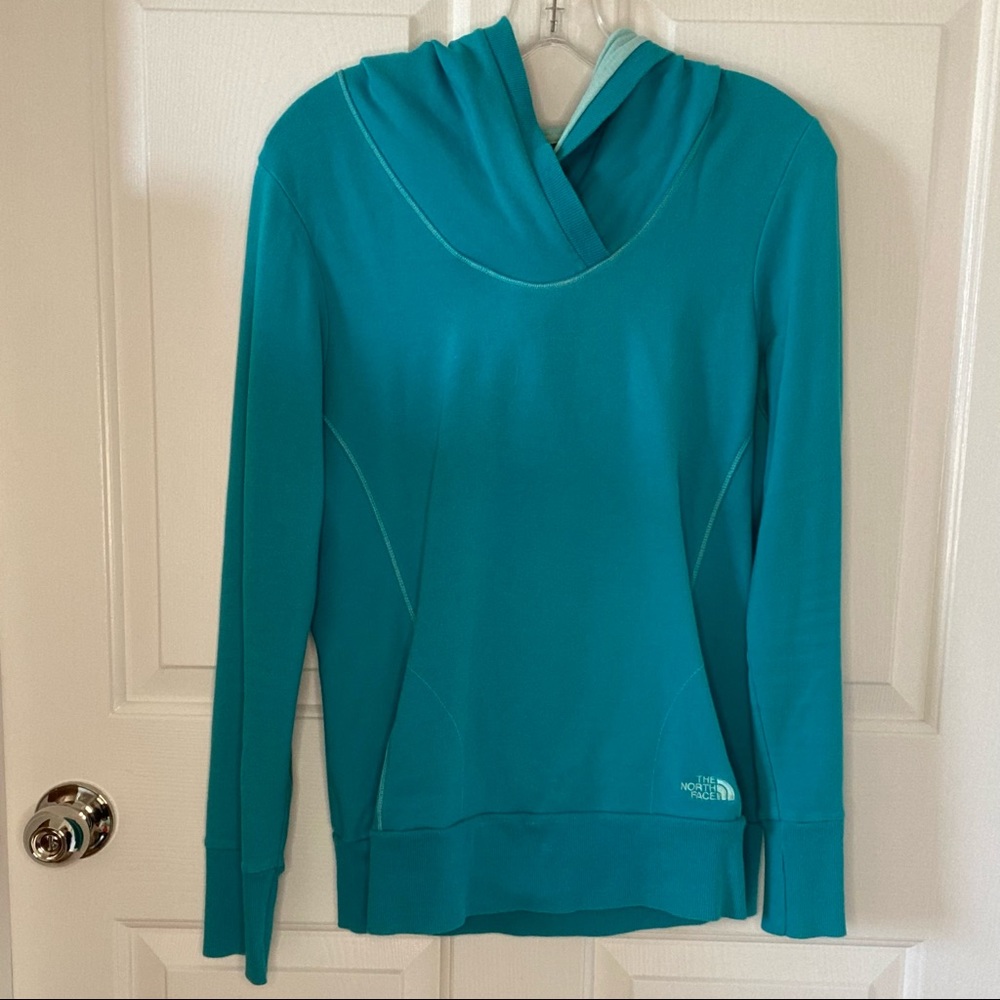 North Face hoodie Turquoise size M